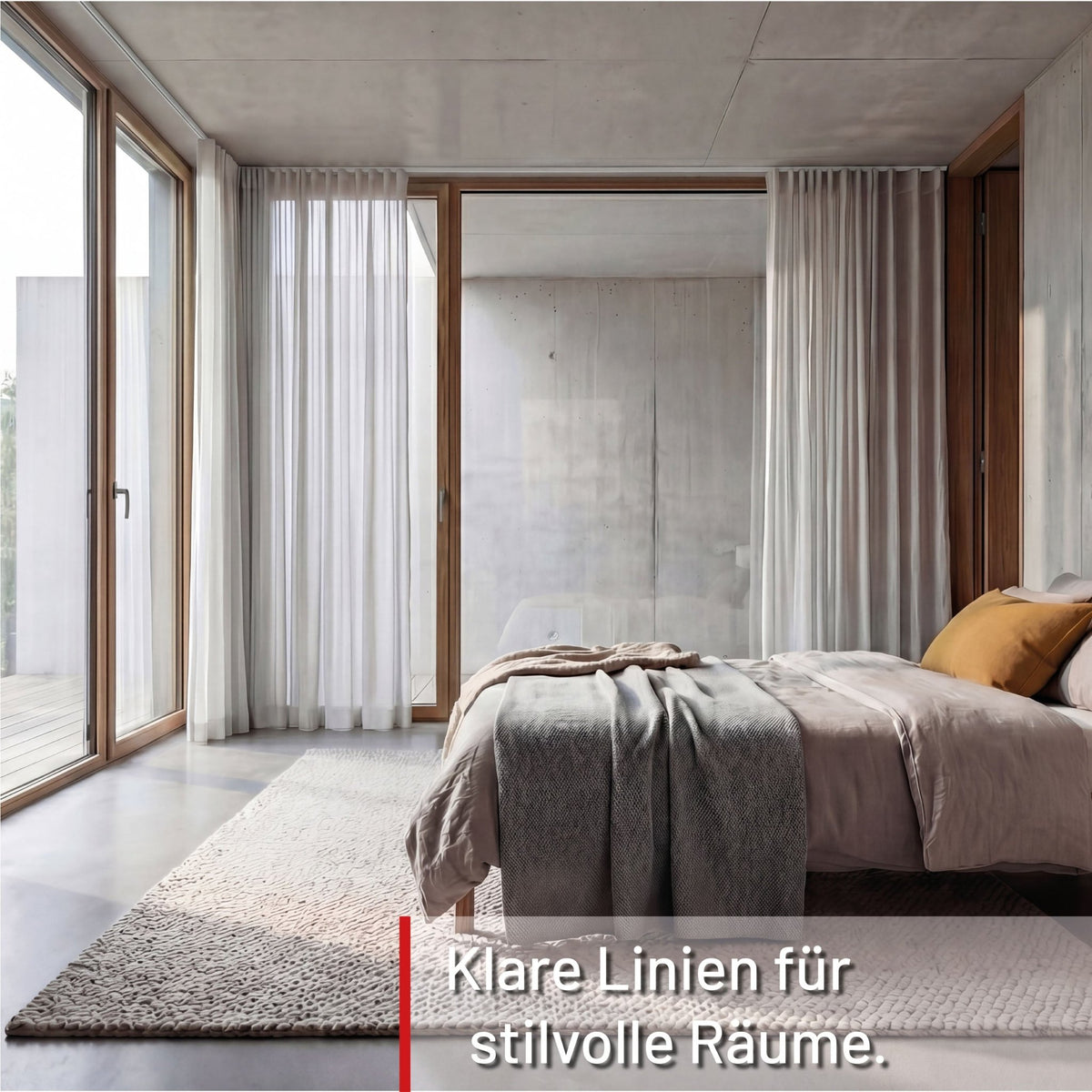 Curtain rail inner track made to measure 1-track white - Series Square