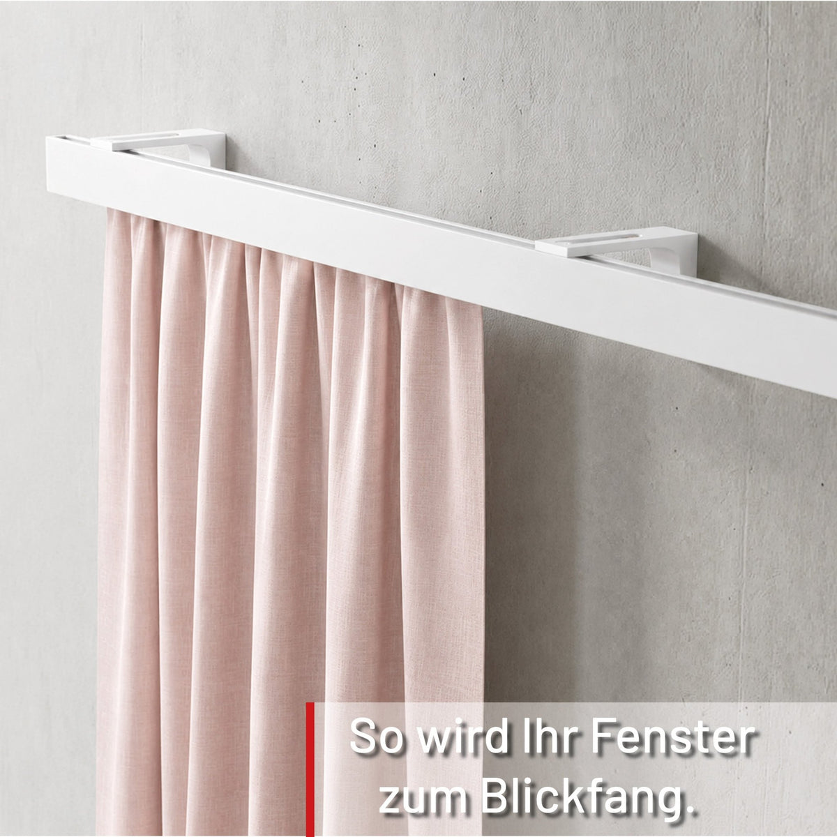 Curtain rail inner track white loft