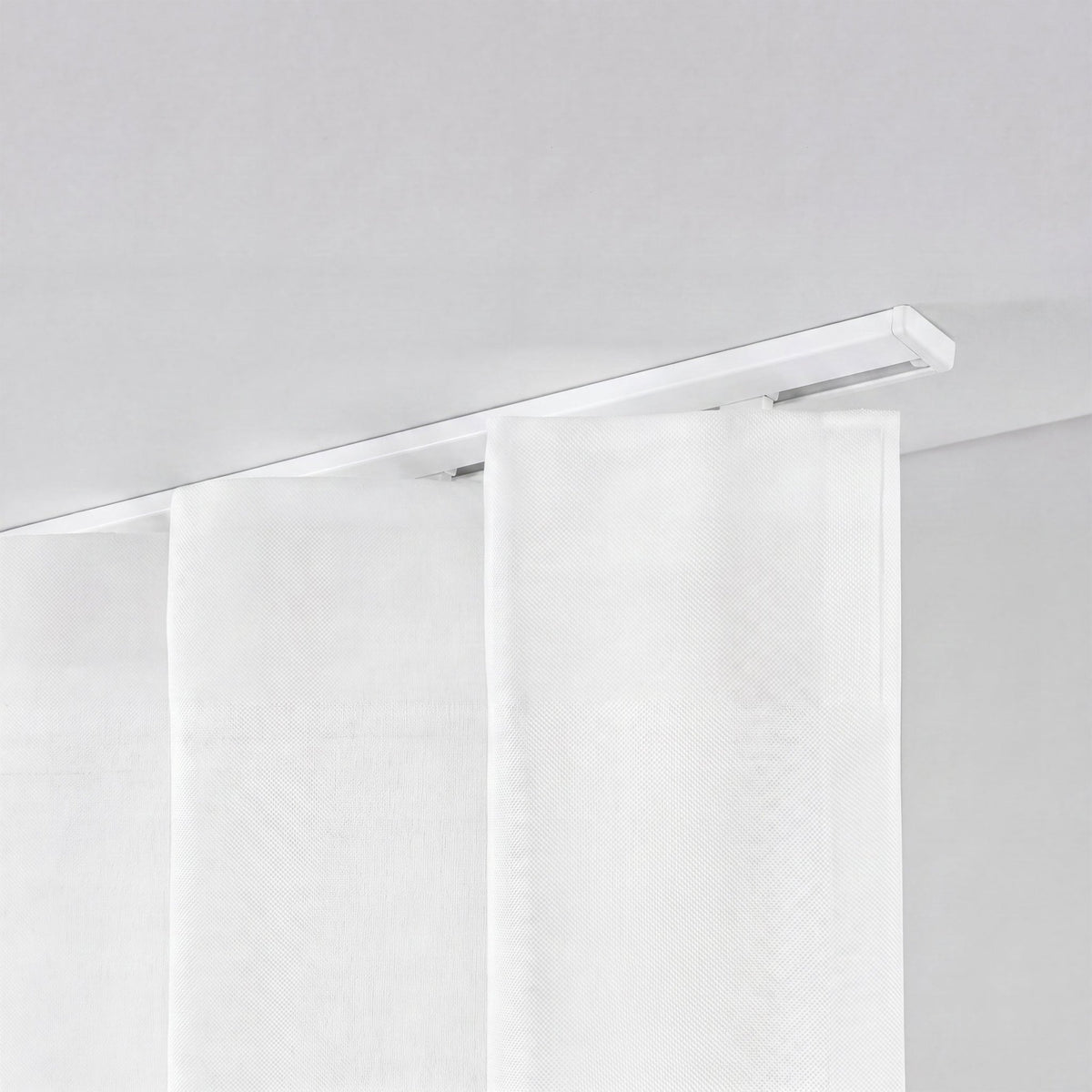 1-track curtain rail, inner track, minimal white