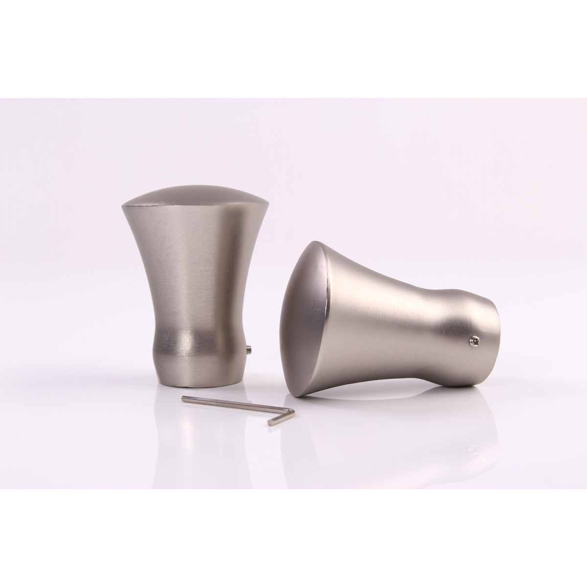 Gardinenstange Style 25mm Edelstahl-optik mit Kegel