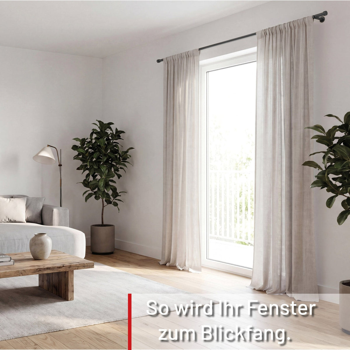Custom-made curtain rod 25mm 1-track black matt with cap - Style series