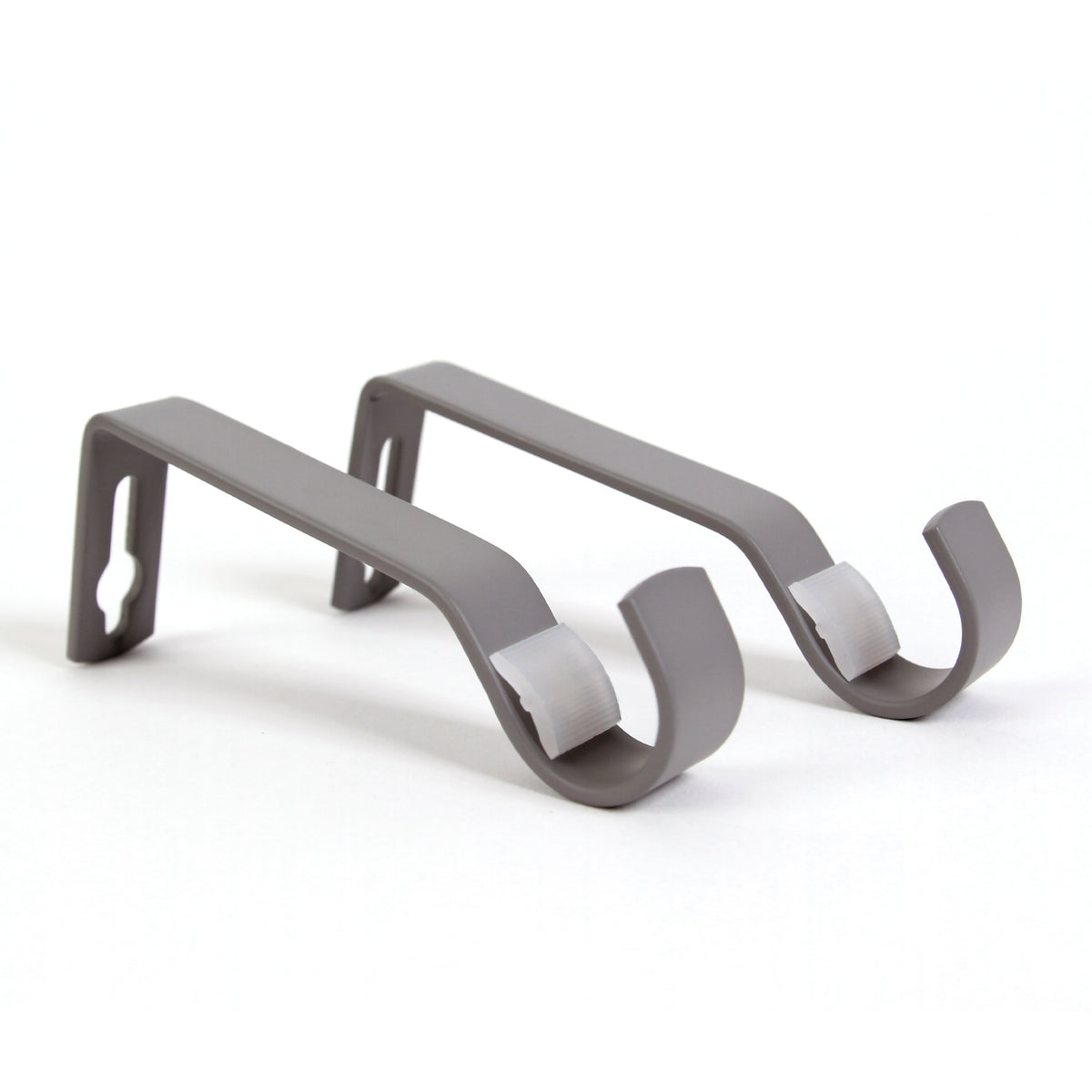 Curtain rod 19mm 1-track grey with cone complete set - Liya series