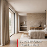 Custom-made curtain rod 25mm 1-track black matt with cap - Style series