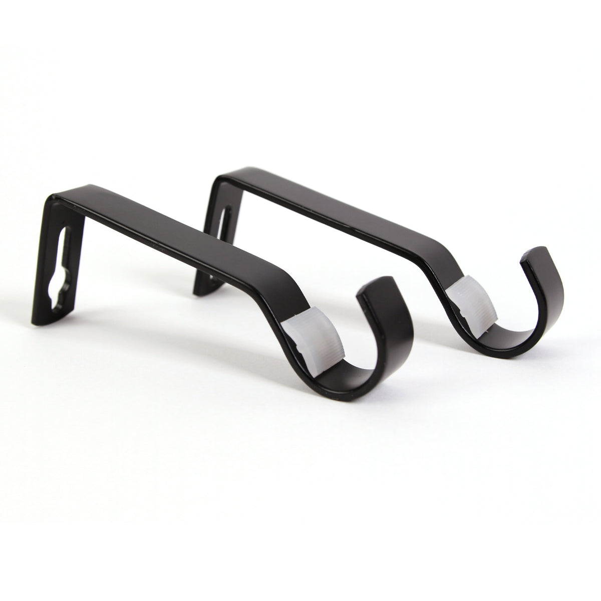 Curtain rod 19mm 1-track black with cone complete set - Liya series