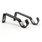 Curtain rod 19mm 1-track black with cone complete set - Liya series