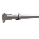 Curtain rod 19mm 1-track grey with cone complete set - Liya series