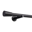 Gardinenstange Style 25mm Schwarz mit Kegel