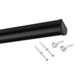 Gardinenschiene Innenlauf Round Schwarz