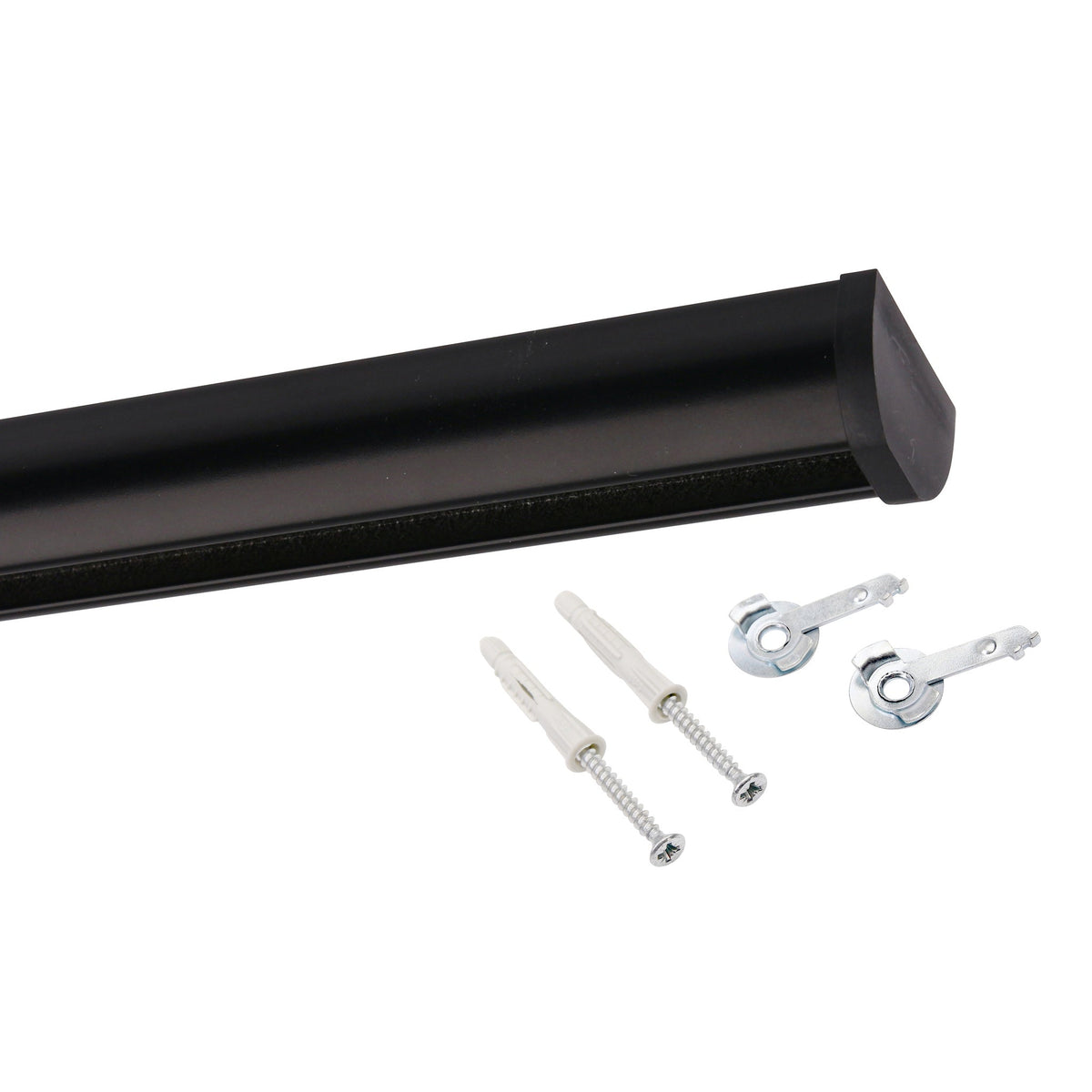 Gardinenschiene Innenlauf Round Schwarz