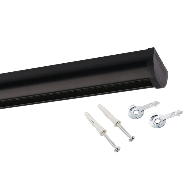 Gardinenschiene Innenlauf Round Schwarz