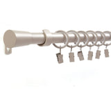 Curtain rod 19mm 1-track sand with cone complete set - Liya series