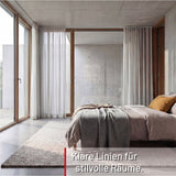 Curtain rail inner track made to measure 1-track white - Series Square