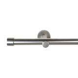 Custom-made curtain rod 25mm 1-track black matt with cap - Style series