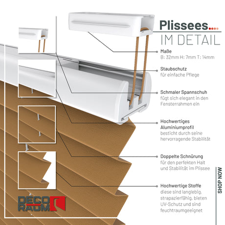 Plissee Basic Thermo nach Maß