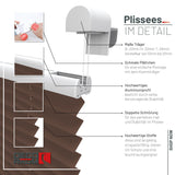 Klemmfix-Plissee blickdicht – ohne Bohren