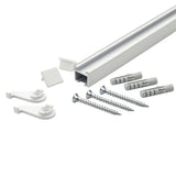 Curtain rail inner track made to measure 1-track white - Series Square