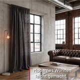 Custom-made curtain rod 25mm 1-track black matt with cap - Style series