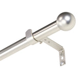 Curtain rod extendable Flexa stainless steel look end piece cap 16/19mm