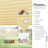 Thermo-Klemmfix-Plissee – ohne Bohren