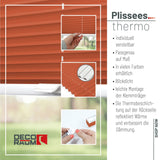 Thermo-Klemmfix-Plissee – ohne Bohren