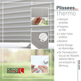 Thermo-Klemmfix-Plissee – ohne Bohren
