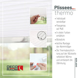 Thermo-Klemmfix-Plissee – ohne Bohren