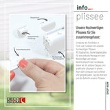 Klemmfix-Plissee blickdicht – ohne Bohren