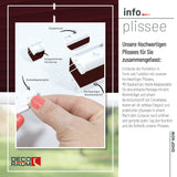 Klemmfix-Plissee blickdicht – ohne Bohren