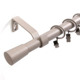 Curtain rod 19mm 1-track sand with cone complete set - Liya series
