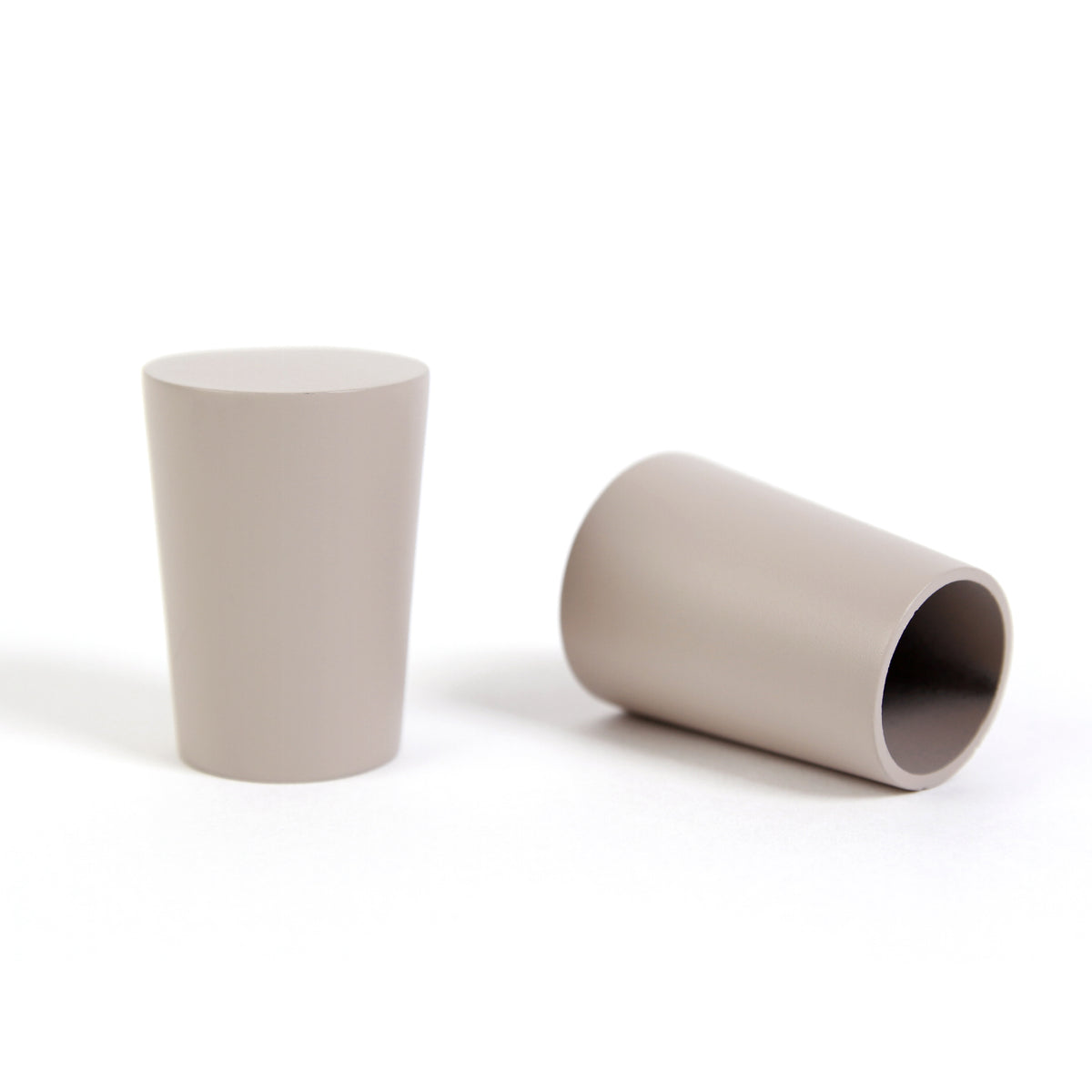 Curtain rod 19mm 1-track sand with cone complete set - Liya series