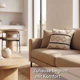 Dekokissen Tribal Pattern Beige 45x45 cm mit Füllung | OEKO-TEX®