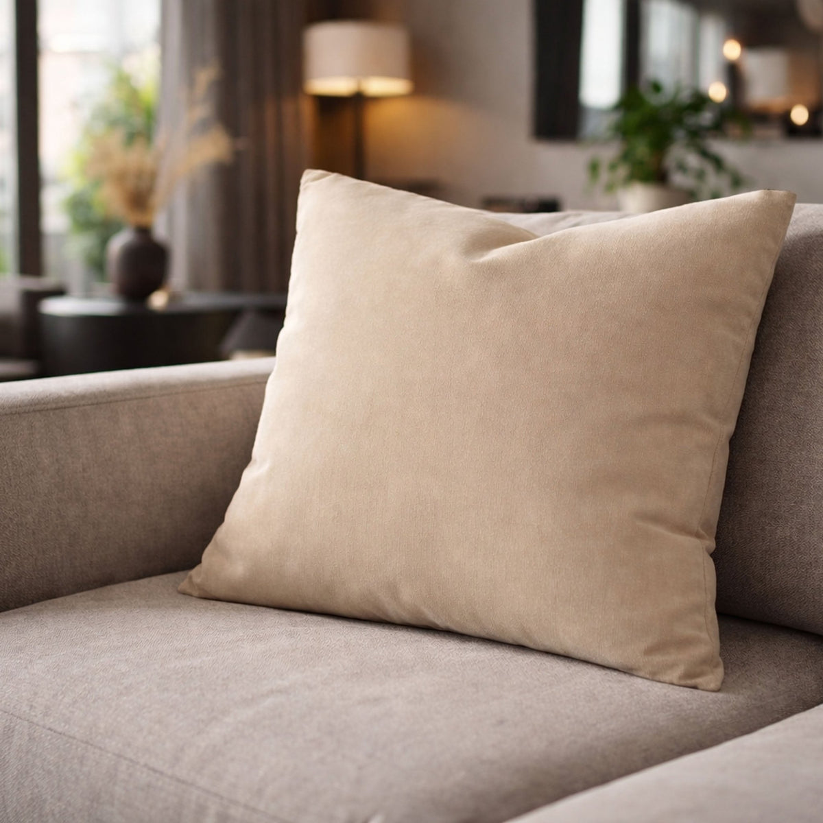 Decorative cushion plain sand