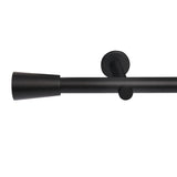 Gardinenstange Style 25mm Schwarz mit Kegel