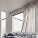 Gardinenschiene Innenlauf auf Maß 1-läufig Edelstahl-optik Serie Square
