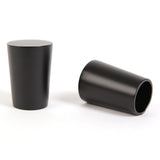 Curtain rod 19mm 1-track black with cone complete set - Liya series