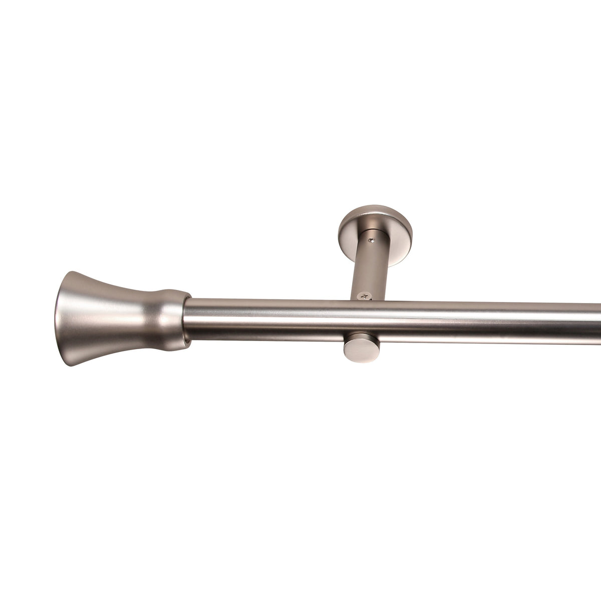 Gardinenstange Style 25mm Edelstahl-optik mit Kegel