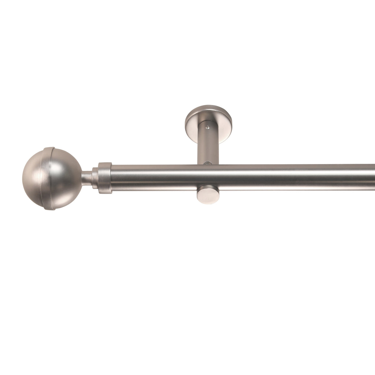 Gardinenstange Style 25mm Edelstahl-optik mit Kugel