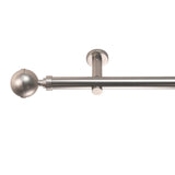 Gardinenstange Style 25mm Edelstahl-optik mit Kugel