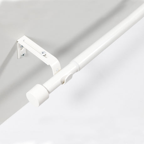 Gardinenstange ausziehbar Flexa Weiß-matt Endstück Kappe 16/19mm 160-300cm