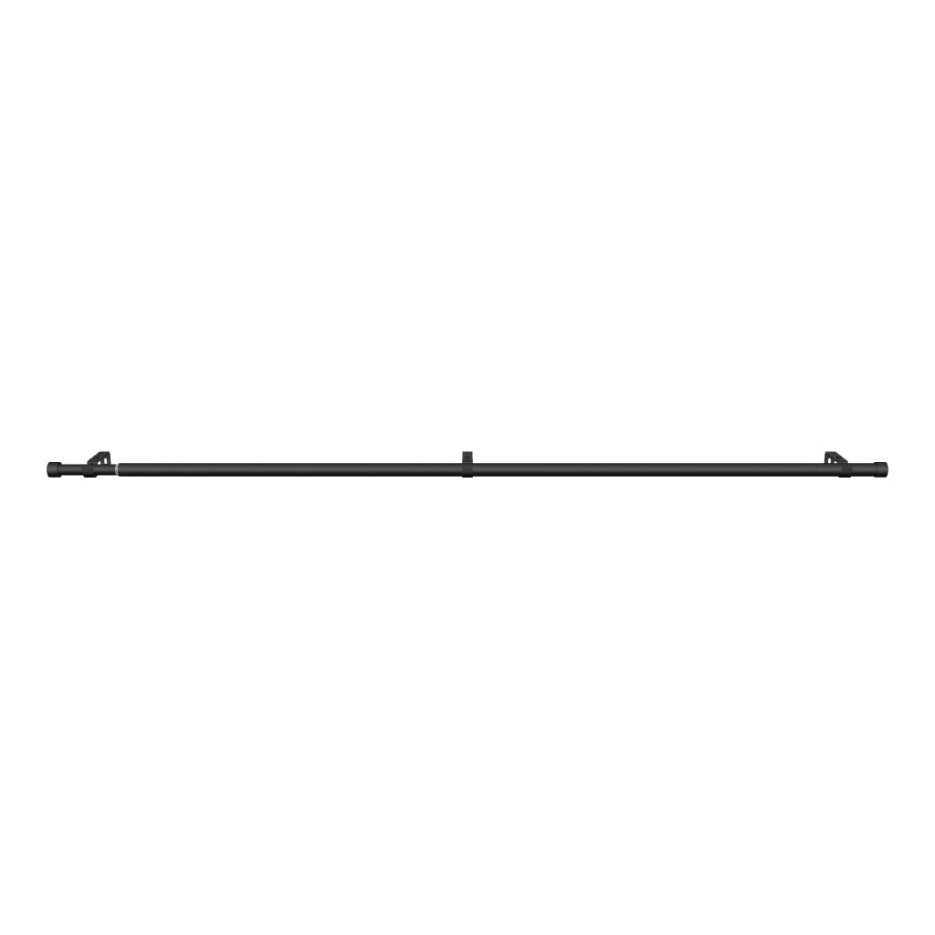 Gardinenstange ausziehbar Flexa Schwarz-matt Endstück Kappe 16/19mm