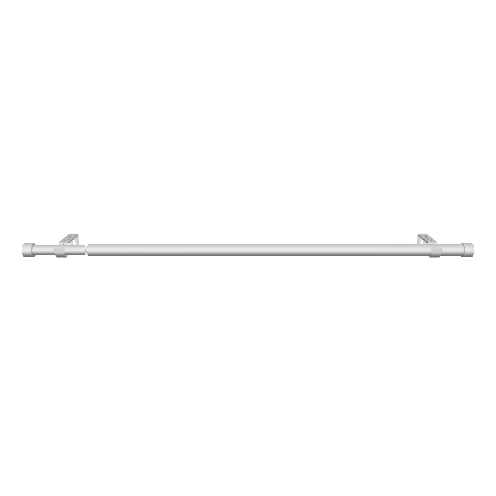 Gardinenstange ausziehbar Flexa Edelstahl-optik Endstück Kappe 16/19mm